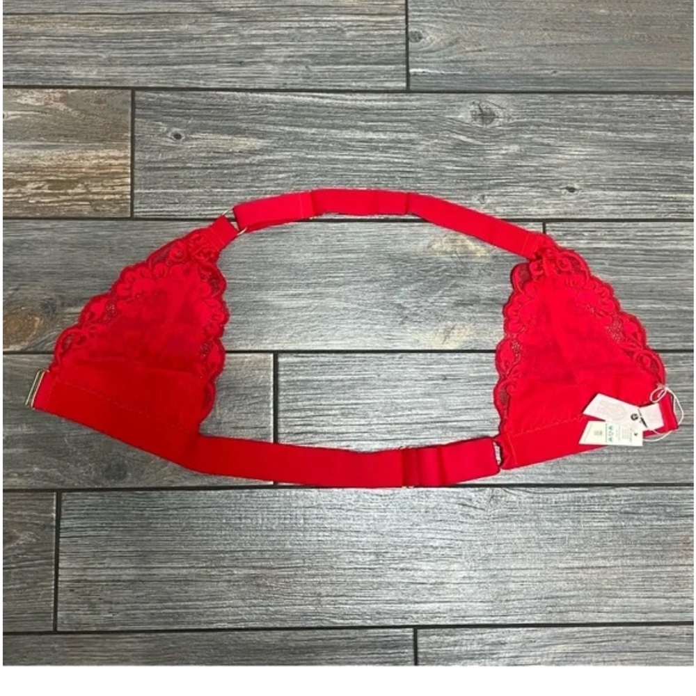 NWT We Are HAH X Free People Groupie Bralette XS & S Small Siren Red Halter Bra - Picture 4 of 11